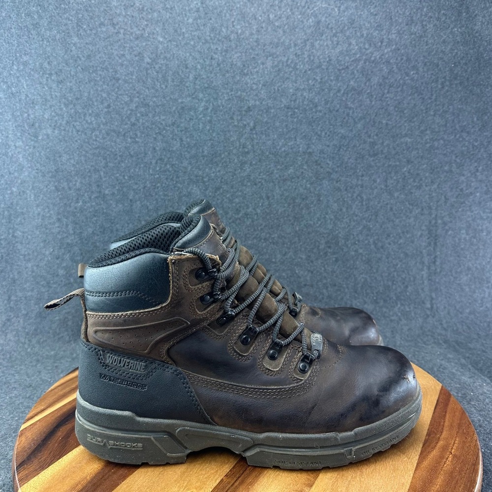 Wolverine I-90 DURASHOCKS W10873 Men's Comp-Toe Work Boot Brown US Size 11.5